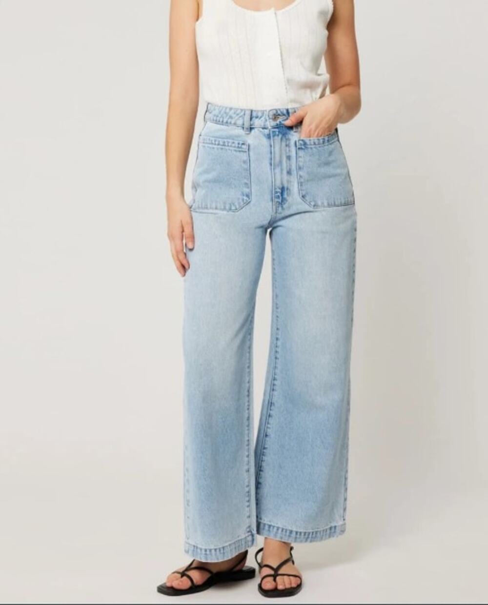 Rolla's Sailor Jeans High Rise Wide Leg Light wash Jeans 24